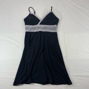 Mudd Y2K Crochet Mini Sun Dress Fit & Flare Black Women's Small